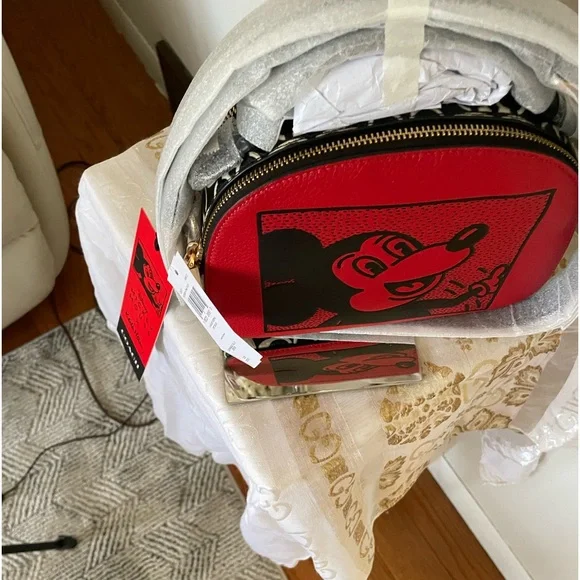 Coach Mickey Mouse Coach Camera Bag Keith Haring Coach